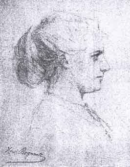 Augusta Holmès Sketch by Henri Regnault (1843-1871)