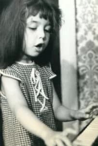 Lera Auerbach as a little girl