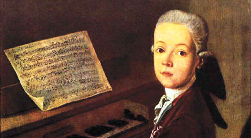The young Wolfgang Amadeus Mozart