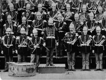 The USA Marine Band with conductor John Philip Sousa