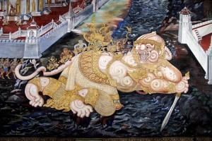 Mural from the Golden Palace, Bangkok