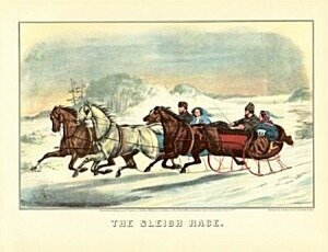  Currier and Ives: A Sleigh Race