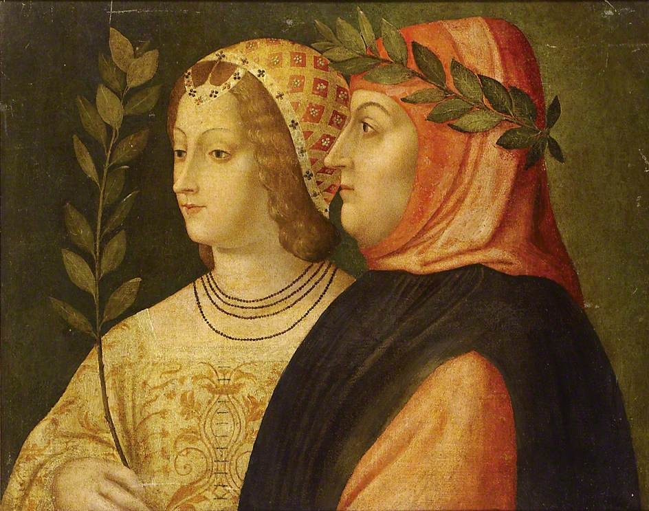 Painting of Petrarch and Laura de Noves Credit: The Ashmolean Museum of Art and Archaeology; Supplied by The Public Catalogue Foundation