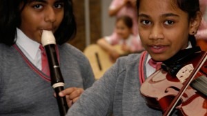Children from richer homes are also more likely to have had music lessons. Photograph: John Powell/Alamy