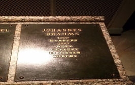 Brahms Baptism Plaque inside the church