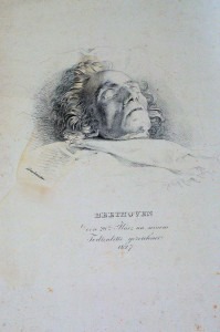 Josef Danhauser: Beethoven deathbed etching