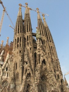 La Familia Cathedral by Gaudi, Barcelona, Spain