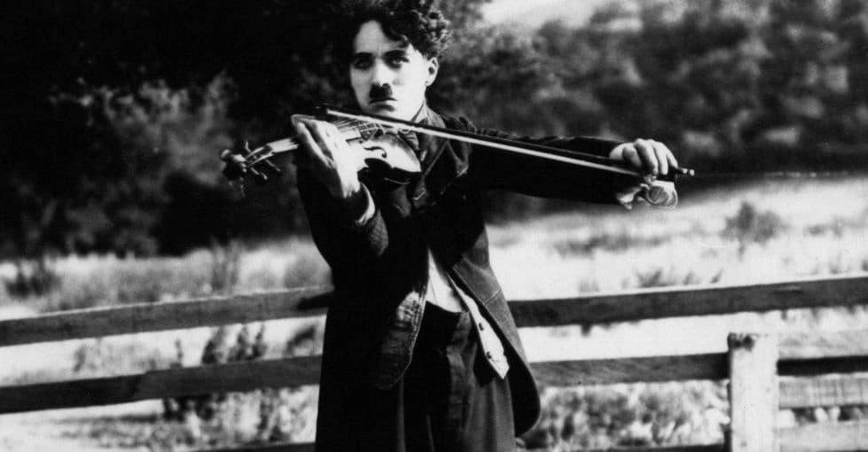 Charlie Chaplin in The Vagabond, 1916