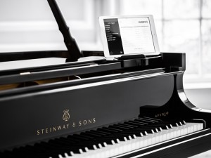 Steinway's newest piano, the Spirio, is its first autonomously playing piano.Credit: Steinway