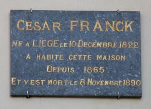 Plaque for César Franck