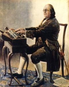 Franklin and his armonica