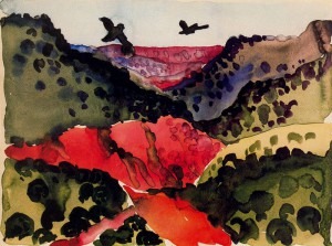 O’Keeffe: Canyon with Crows