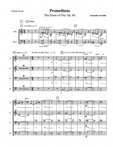 choral score