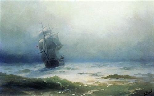 The Tempest by Ivan Aivazovsky 
