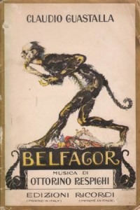 Cover of Belfagor score, Edizioni Ricordi