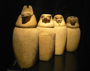 A set of canopic jars 