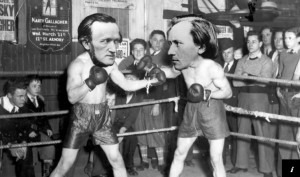 Brahms vs. Wagner was one of classical music's bad blood rivalries. Photo illustration by Mike Rinzel 