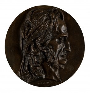  Bronze profile of Paganini by D’Angers