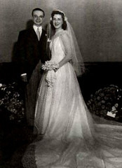 Wedding picture Dede and Astor Piazzolla