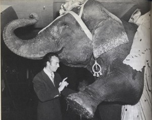 George Balanchine and elephant ballet dancer