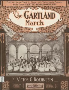 The Fadette Orchestra on the cover of The Gartland March