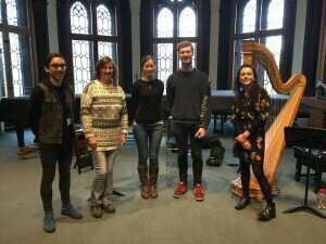 A great workshop at Glasgow Uni, with composers Kevin Leomo and Alison Beattie