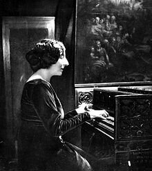 Wanda Landowska, the harpsichordist who Concert Champêtre was written for 