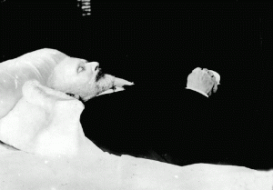 Tchaikovsky on his deathbed, photographed © Nikolay Gundvizer