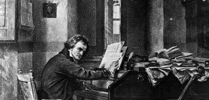 Beethoven at the piano 