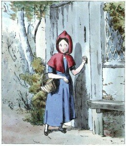  Little Red Riding Hood Knocking at Her Grandmother’s Door (1845)