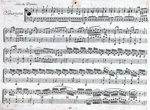 Score of Mozart: 6 Variations in F major on "Salve tu, Domine" from Paisiello I filosofi immaginarii, K. 398 