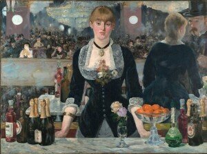  Manet: Un bal aux Folies bergères / A Bar at the Folies-Bergère  (1882) (Courtauld Institute of Art, London)