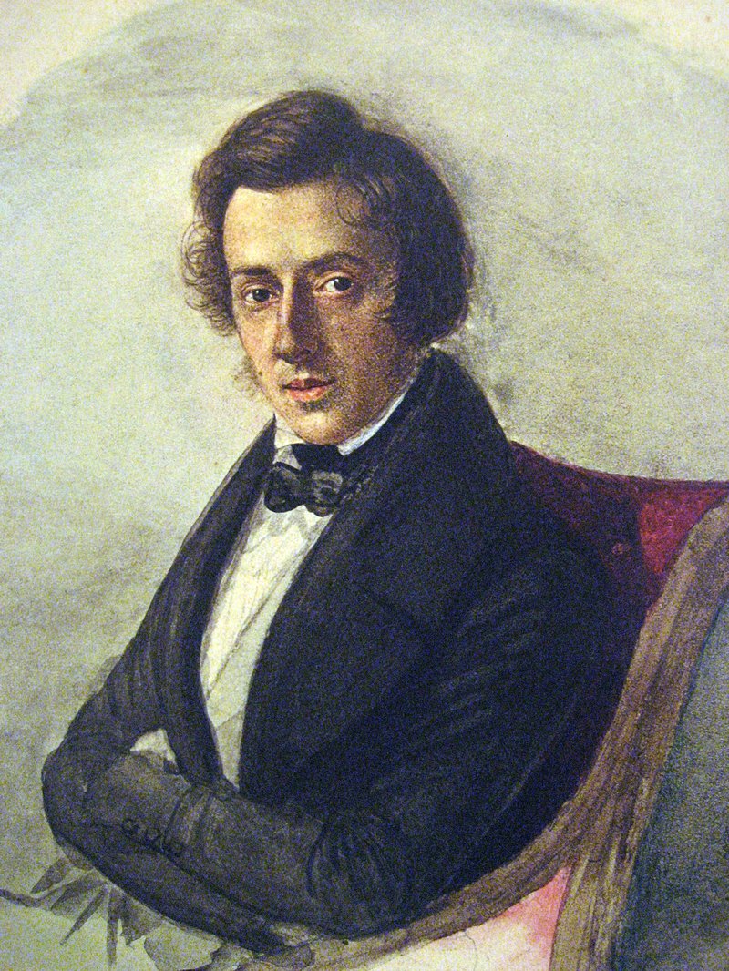 Portrait of Frédéric Chopin by Maria Wodzińska