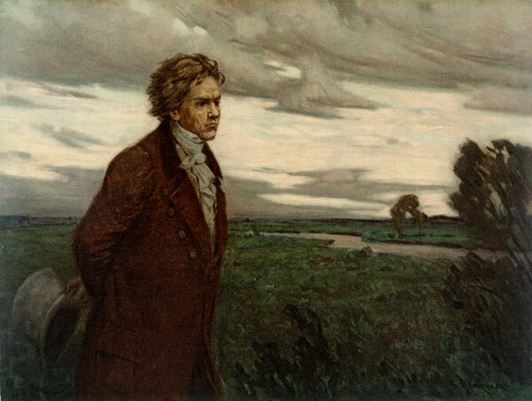 Beethoven on a Walk by Berthold Genzmer 