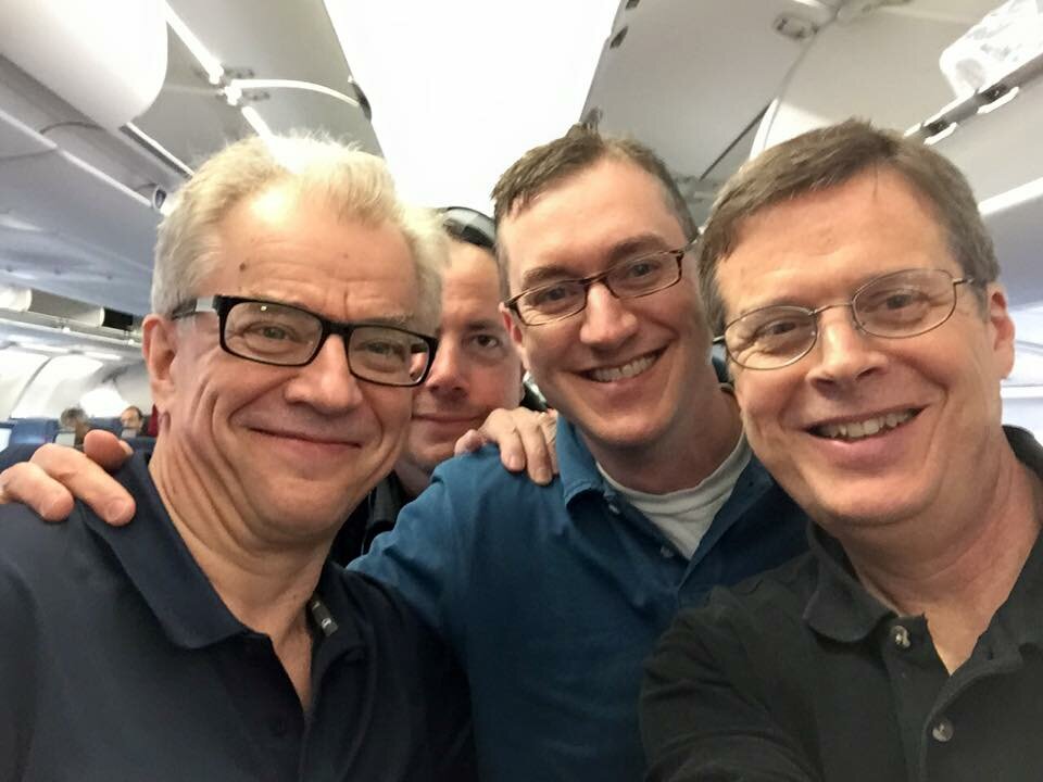  Osmo Vänskä with two orchestra clarinetists Tim Zavadil and David Pharris