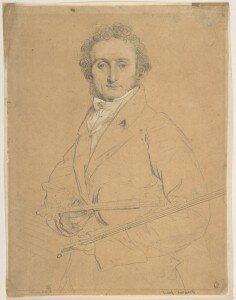 Ingres: Paganini (between 1818 and 1831) embellished counterproof (Metropolitan Museum of Art)