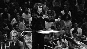 Sir Simon Rattle pictured at the BBC Proms in 1981