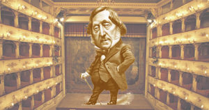 Rossini inside an opera theatre