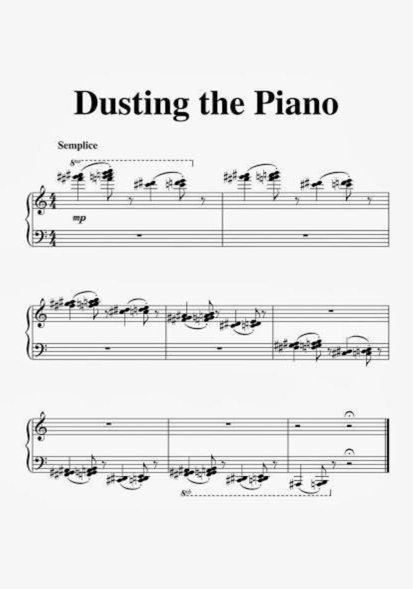 Dusting the piano Interlude