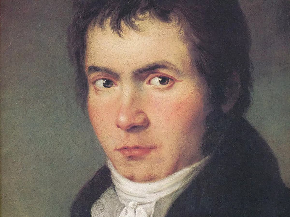 Color portrait of Ludwig van Beethoven
