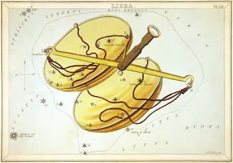 "Libra", plate 22 in Urania's Mirror, a set of celestial cards accompanied by A familiar treatise on astronomy ... by Jehoshaphat Aspin