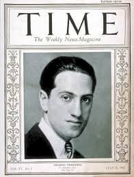 Gershwin on Time Magazine cover, 1925