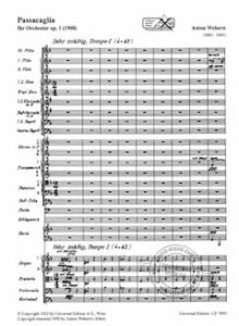 Webern's Passacaglia Op. 1