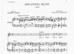 Influenza blues music score