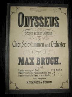 Max Bruch Oratorio Odysseus