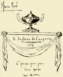 Tombeau de Couperin score cover
