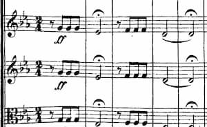The “short-short-short-long” motive in Beethoven's 5th Symphony is a must-listen classical music piece.