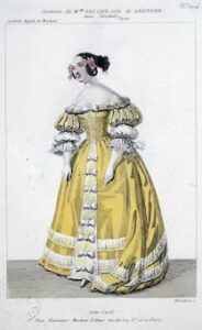 Costume design for Cornelie Falcon as Leonore in opera Stradella by Louis Niedermeyer