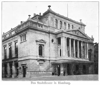 Hamburg Stadttheater around 1890-1891