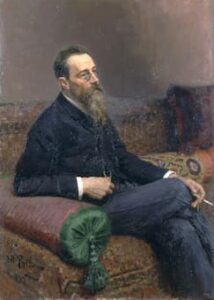 Ilya Repin: Portrait of Composer Nikolai Andreyevich Rimsky-Korsakov (1893) (State Russian Museum)